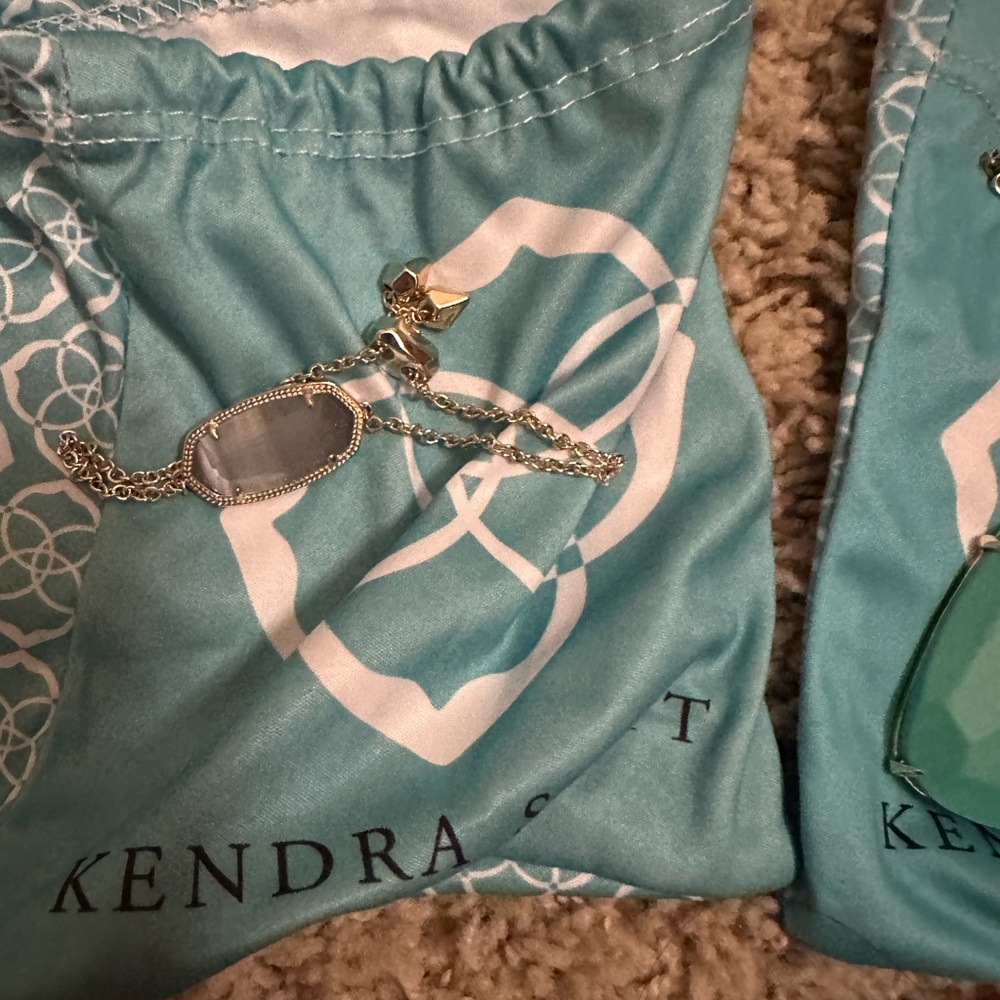 Kendra Scott Blue Jewelry Pouch